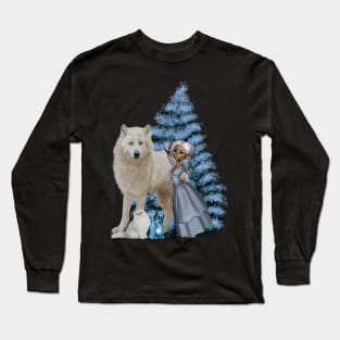 Wonderful polar wolf and fairy Long Sleeve T-Shirt